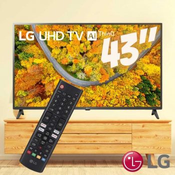 2021 Smart TV LG 43" 4K UHD 43UP7500 WiFi Bluetooth HDR ThinQAI compatível com Inteligência Artificial