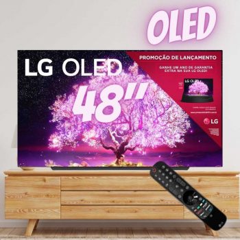 Smart TV LG 48´ 4K OLED48C1, 120Hz, G-Sync, FreeSync, 4x HDMI 2.1, Inteligência Artificial, ThinQ, Google Alexa - OLED48C1PSA