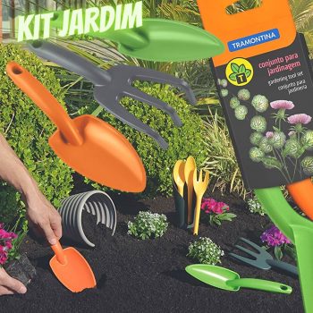 Tramontina Conjunto Para Jardim 3 Peças, Em Plástico, Embalagem Plástica