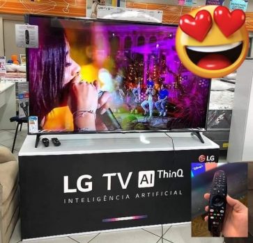 Smart Tv Lg 70'' 4k Uhd 70up7750 Wifi Bluetooth Hdr Inteligência Artificial Thinq Smart Magic