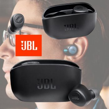 Fone de Ouvido Bluetooth JBL Wave 100TWS Intra-Auricular Preto - JBLW100TWSBLK