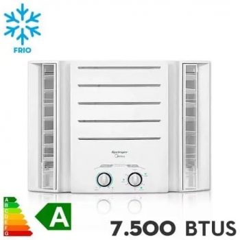 Ar Condicionado de Janela Springer Midea QCI078BB Mecânico 7.500 BTH/H Frio 127v