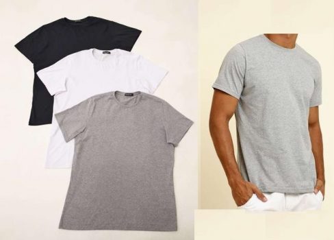 Kit 3 Camisetas Masculinas Básicas Manga Curta - DOOPLEX