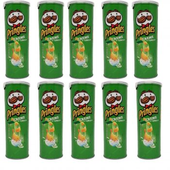 Kit 10 UN Batata Pringles Creme e Cebola 120g