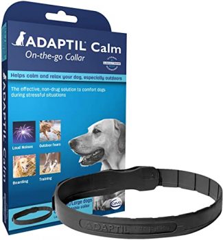 ADAPTIL Coleira calmante para cães, uma constante calma em qualquer lugar que você vá, médio/grande, preta