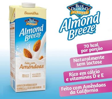Alimento com Amêndoas Sabor Baunilha Almond Breeze, Piracanjuba, 1L