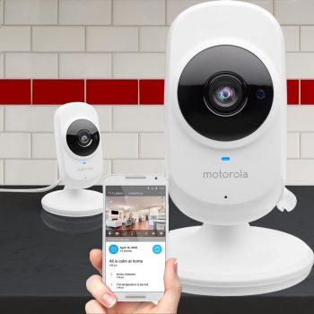 Câmera de Vigilância motorola Wi-Fi Home FOCUS68W HD(720p), Branca