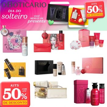 COMEÇOU DIA DO SOLTEIRO BOTICÁRIO‼️  Total de 54 kits com até 50% OFF‼️