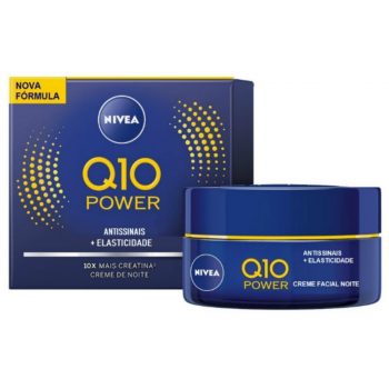 Creme Facial Anti-Idade 50 g Q10 Noturno Unit, Nivea