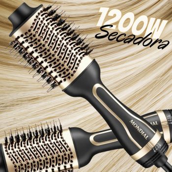 Escova Secadora Mondial ES-10 1200W - Cerâmica Turmalina 3 Velocidades
