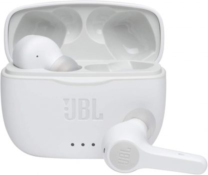 Fone de ouvido in ear true Wireless, JBL, JBLT215TWSWHT, branco, pequeno