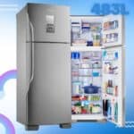 Geladeira Panasonic Frost Free 483L NR-BT55PV2X Aço Escovado - 220v