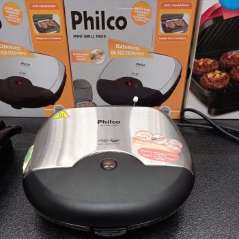 Grill Philco Mini Grill 750W Antiaderente - com Base Antiderrapante