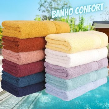 Jogo de Toalha Banho Confort 4 Peças - Casa e Conforto By Buddemeyer
