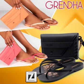 Kit Rasteira Grendha Básica + Bolsa de Mão