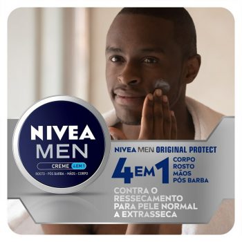 NIVEA MEN Creme 4 em 1 75g - Hidratação intensa, evita ressecamento, com vitamina E, textura creme, rápida absorção