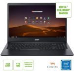 NOTEBOOK ACER 15,6 HD LED A315-34-C6ZS/ CELERON N4000/ 4GB/ 1TB/ LINUX