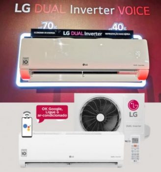 Ar Condicionado Split LG Voice Dual Inverter 12000 Btus Frio 220V S4UQ12JA314.EB2GAMZ