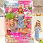 Boneca Barbie Banho de Cachorrinhos com Acessórios - Mattel