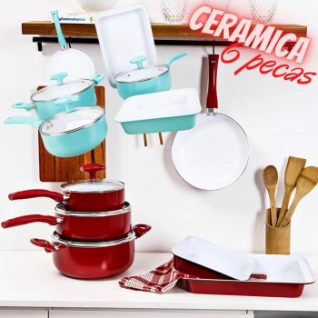 Jogo de panelas 6 peças Ceramic Chef - Classic Home