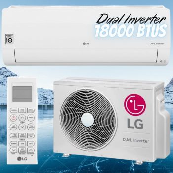 Ar Condi. Split LG Dual Inverter Voice 18000 BTUs Frio 220V