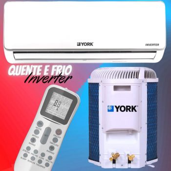 Ar condicionado Split Hi Wall Inverter York top 12.000 Btus Quente e Frio 220v