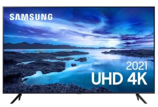 Smart Tv Led 60 Polegadas 60au7700 Uhd Bluetooth Processador Crystal 4k Alexa Samsung