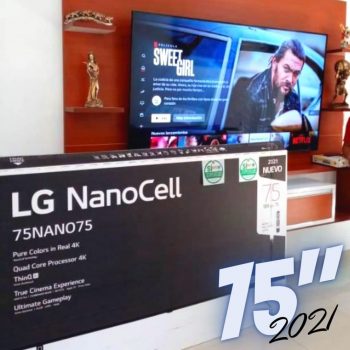 Smart TV 75 LG 4K NanoCell 75NANO75 3x HDMI 2.0, Inteligência Artificial ThinQAI, Smart Magic, Google Alexa - 2021