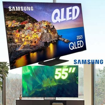 Smart Tv 55" Tela Qled Samsung 4k 55q70a Conversor Digital Wi-Fi Integrado Modo Game Som Em Movimento Virtual Tela Sem Limites