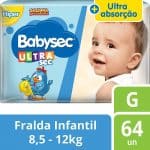 Fraldas descartáveis Babysec Ultrasec Galinha Pintadinha