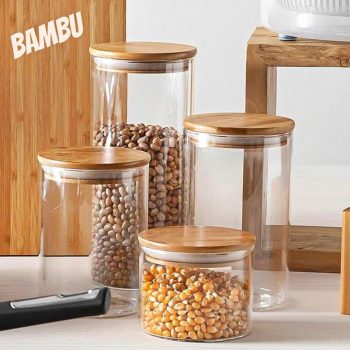 Jogo de Porta-Mantimentos Bambus 4 Peças - Home Style