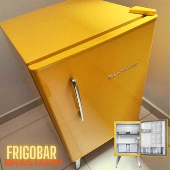 Frigobar Brastemp Retrô 76l Amarelo - Bra08by