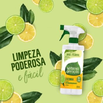 Sétima Geração Limpador Natural para Cozinha, Citrus, Limpeza Poderosa com Ingredientes à Base de Plantas, Borrifador, 1 x 500ml