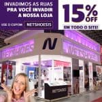 CUPOM DE 15% EM TODA A LOJA NETSHOES