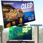 Smart Tv 55" Tela Qled Samsung 4k 55q70a Conversor Digital Wi-Fi Integrado Modo Game Som Em Movimento Virtual Tela Sem Limites