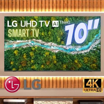 Smart Tv Lg 70'' 4k Uhd 70up7750 Wifi Bluetooth Hdr Inteligência Artificial Thinq Smart Magic