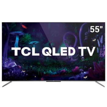 Smart TV TCL 55´ 4K QLED UHD, WiFi, Bluetooth, 3x HDMI, 2x USB, HDR10+, Google Assistant, Android TV, Dolby Vision, Sem Bordas - 55C715