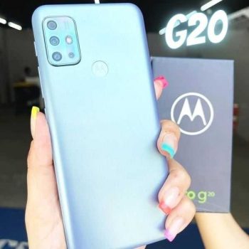 Smartphone Motorola Moto G20 64GB Azul 4G Tela 6.5" Câmera Quádrupla 48MP Selfie 13MP Android 11