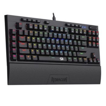 Teclado Óptico Gamer Redragon BroadSword Pro RGB Switch azul