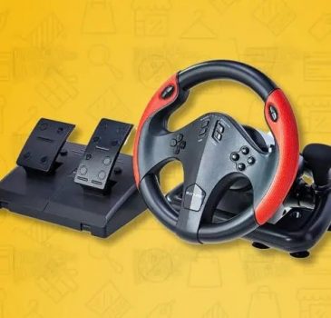 Volante Gamer com Marcha e Pedal, Multilaser, JS087, Acessórios para Computador