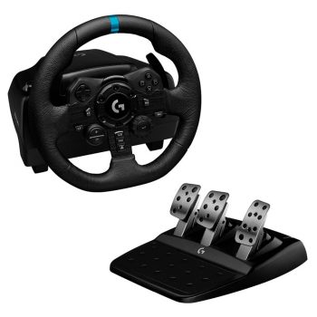 Volante Logitech G923 Racing Wheel Para Ps5, Ps4 E Pc Com Force Feedback Trueforce - Logitech