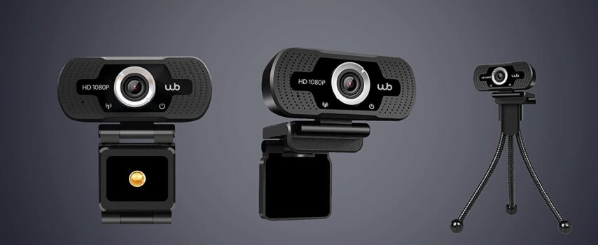 Webcam USB Full HD 1080P WB com Microfone Ângulo 110° e Tripé