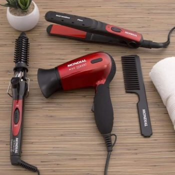 Kit Chapinha Secador Mondial Escova Modeladora - Mondial KT-53