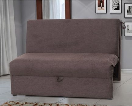 Sofá-cama Casal 2 Lugares Reclinável Suede - Matrix Malu