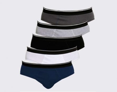 Kit 5 Cuecas Slip Masculinas Marisa