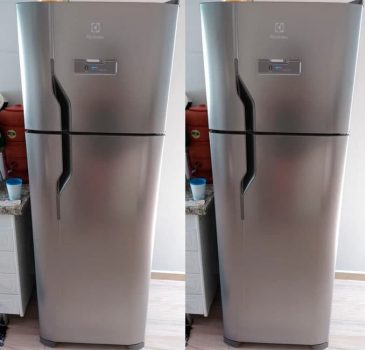 Geladeira/Refrigerador Electrolux Frost Free DFX41 Inox 371L - 110v