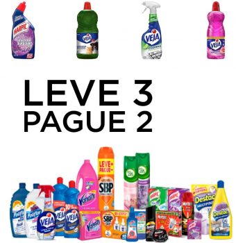 Leve 3 Pague 2: limpeza