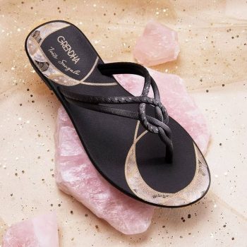 Chinelo Rasteiro Grendha Ivete Sangalo GRENDHA IVETE SANGALO BELEZA DE SI RAST AD PRETO feminino
