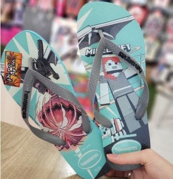 Chinelo Kids Minecraft, Havaianas, Adulto Unissex