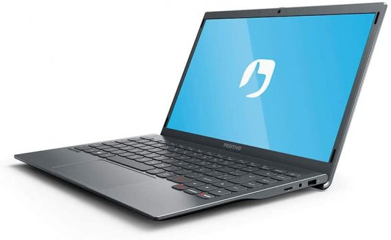 Notebook Positivo Motion Q4128C Intel® Atom® Quad-Core™ Windows 10 Home 14.1" - Cinza – Inclui Microsoft 365*